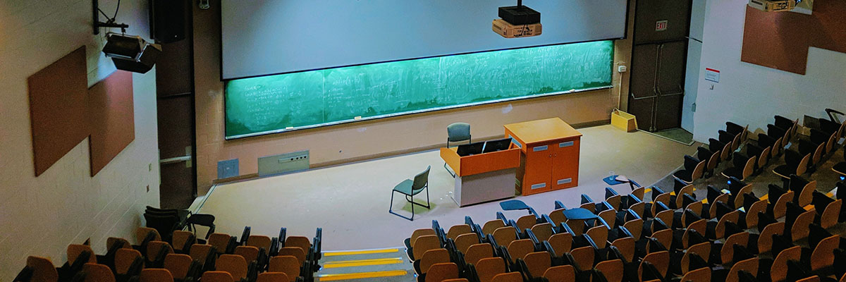 a large lecture hall